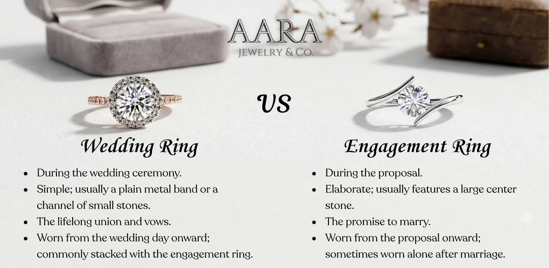 engagement rings vs wedding rings