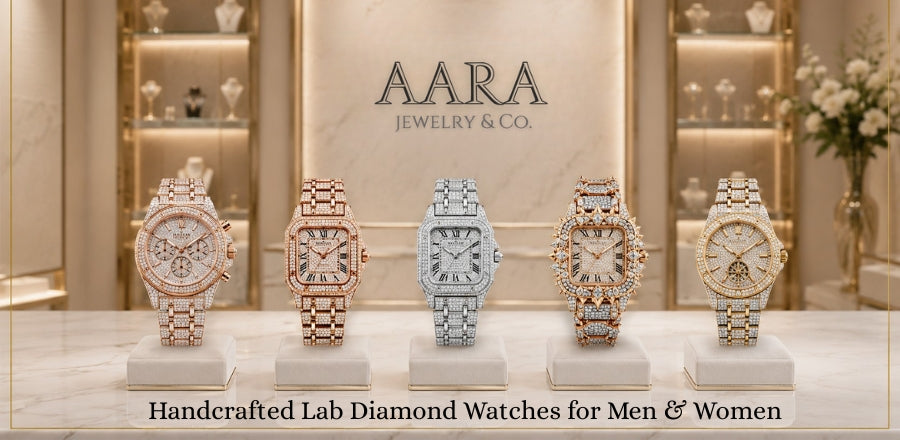 Handcrafted Lab Grown Diamond Watches For Men & Women