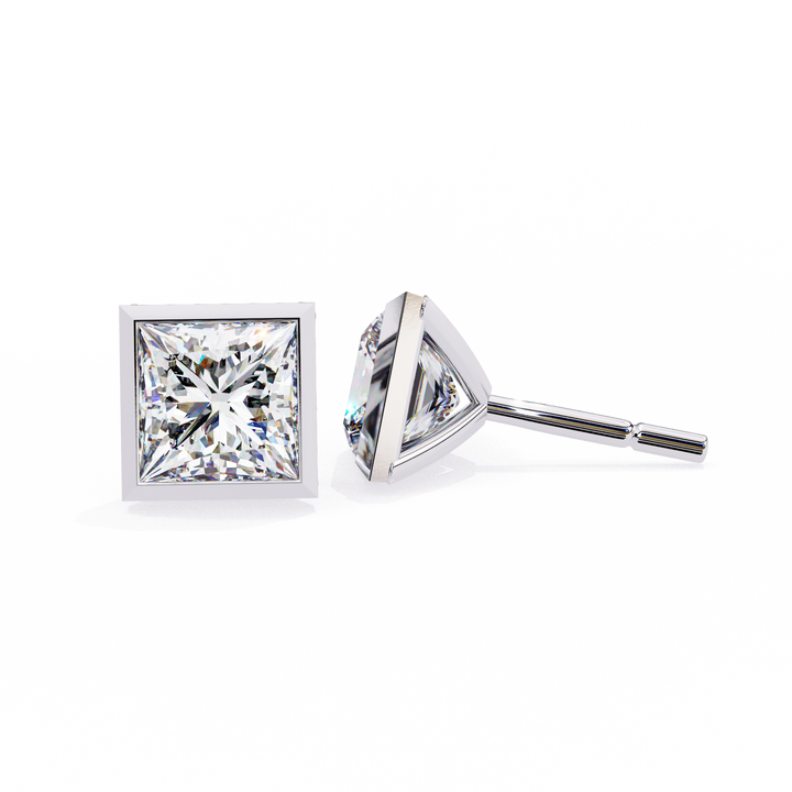 solitaire diamond earrings
