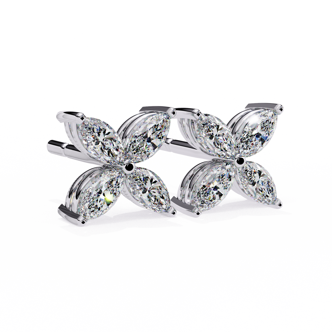 white gold stud earrings