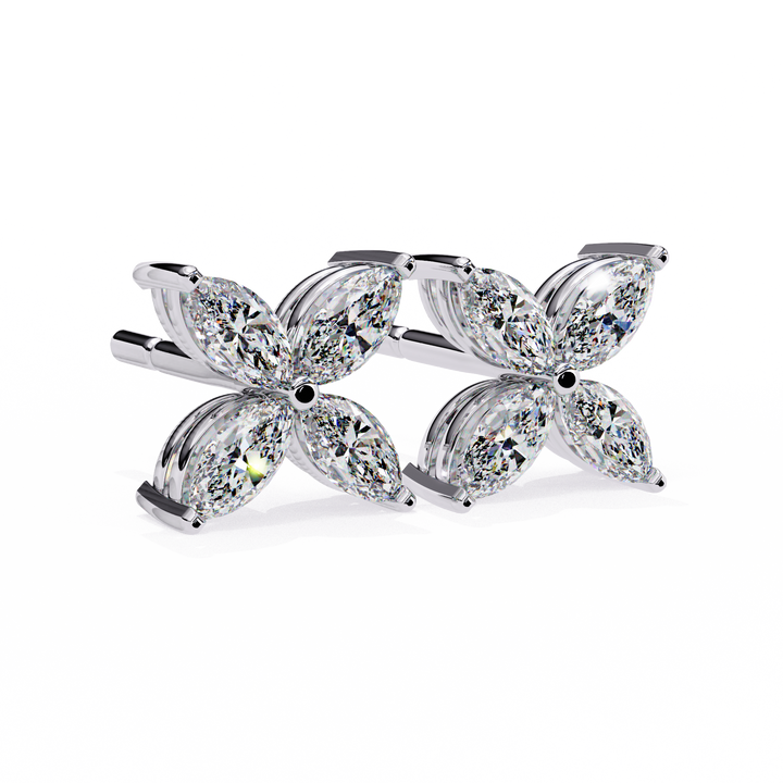 white gold stud earrings