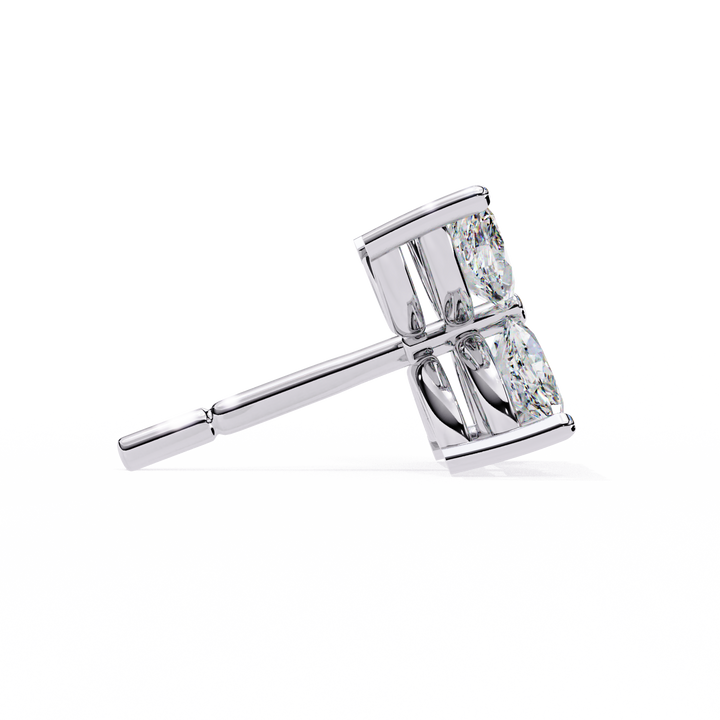 floral cluster diamond studs