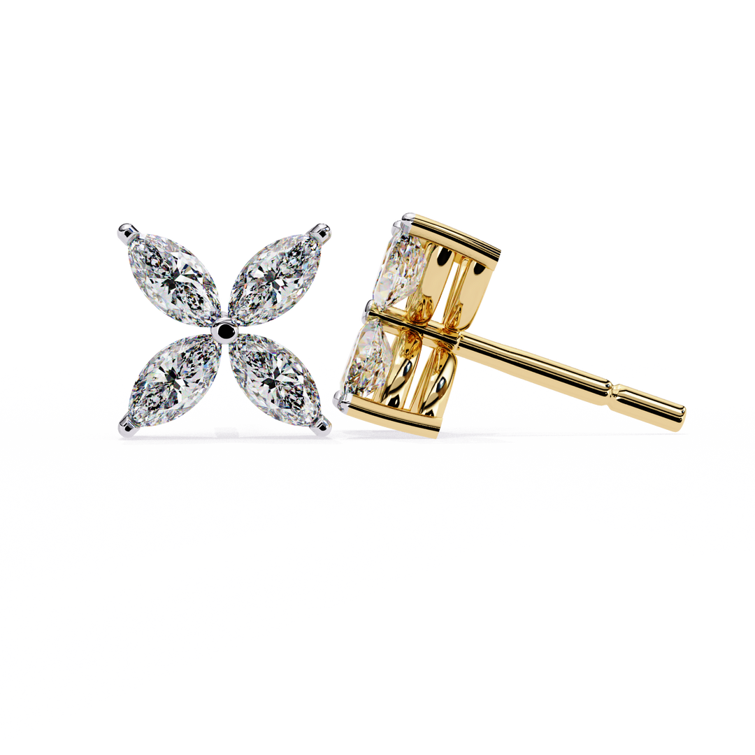 sparkling diamond earrings