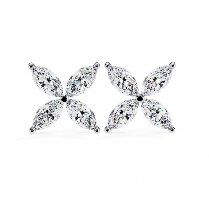 Marquise lab grown diamond earrings