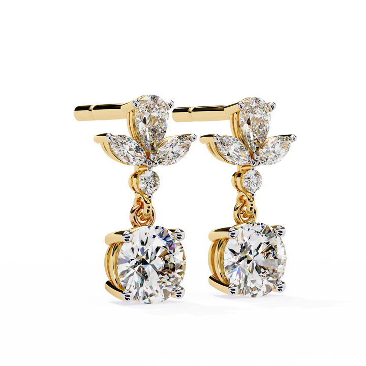 marquise cut diamond earrings