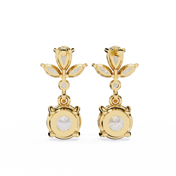 dangle drop diamond earrings