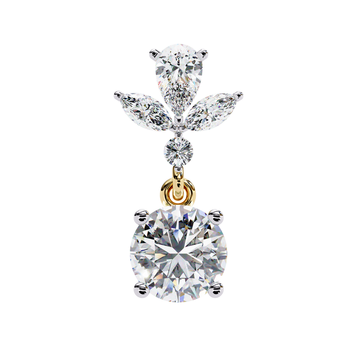 pear cut diamond earrings