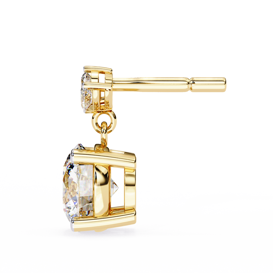 bridal diamond earrings