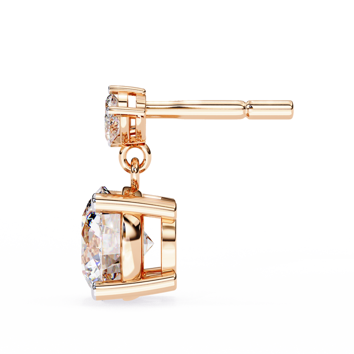 lab create diamond earrings