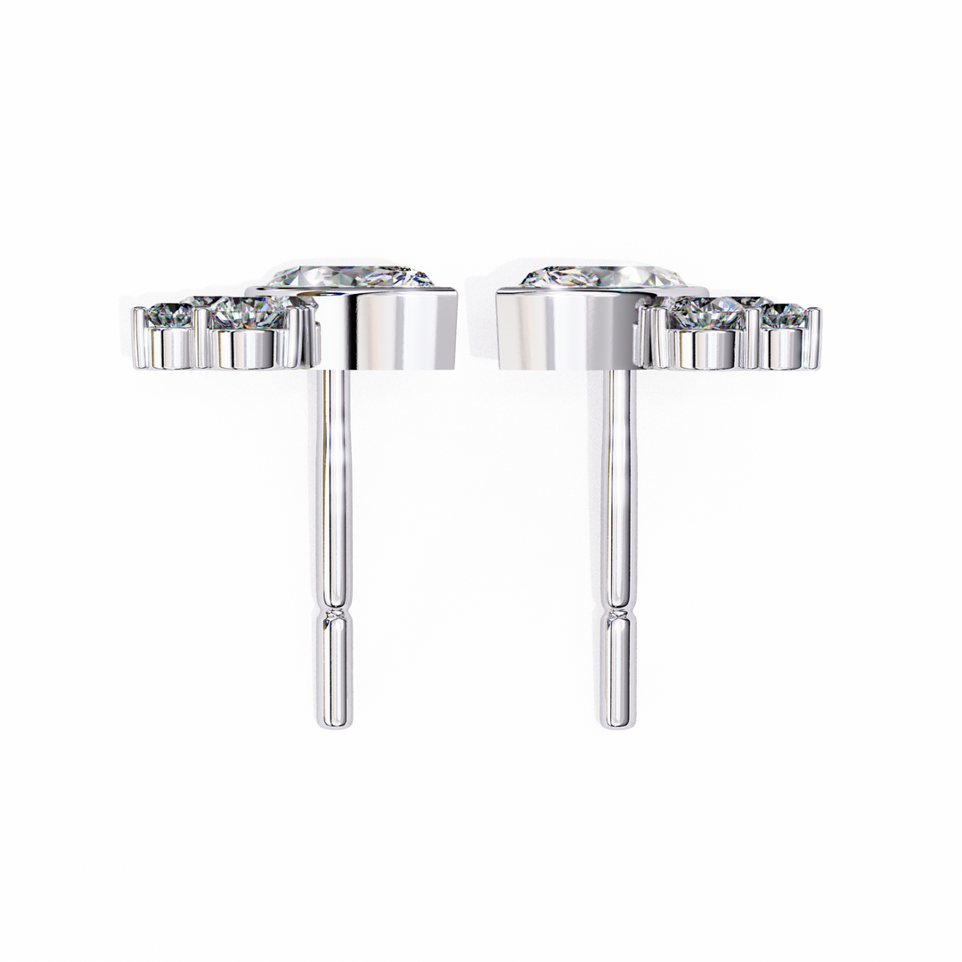 modern engagement stud earrings