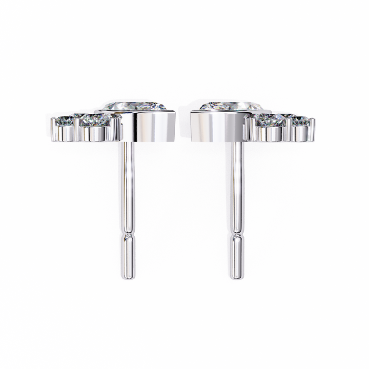 modern engagement stud earrings