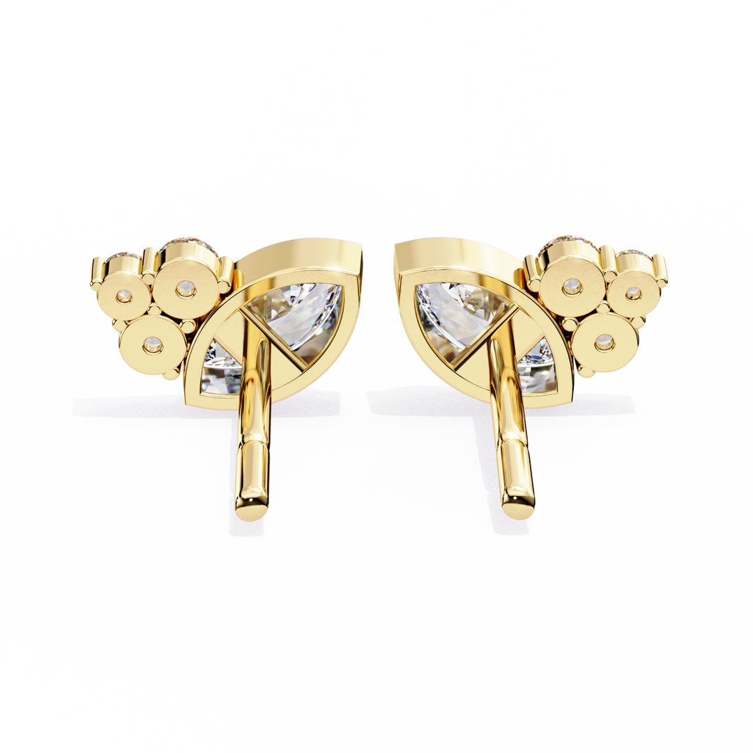 unique diamond studs earrings