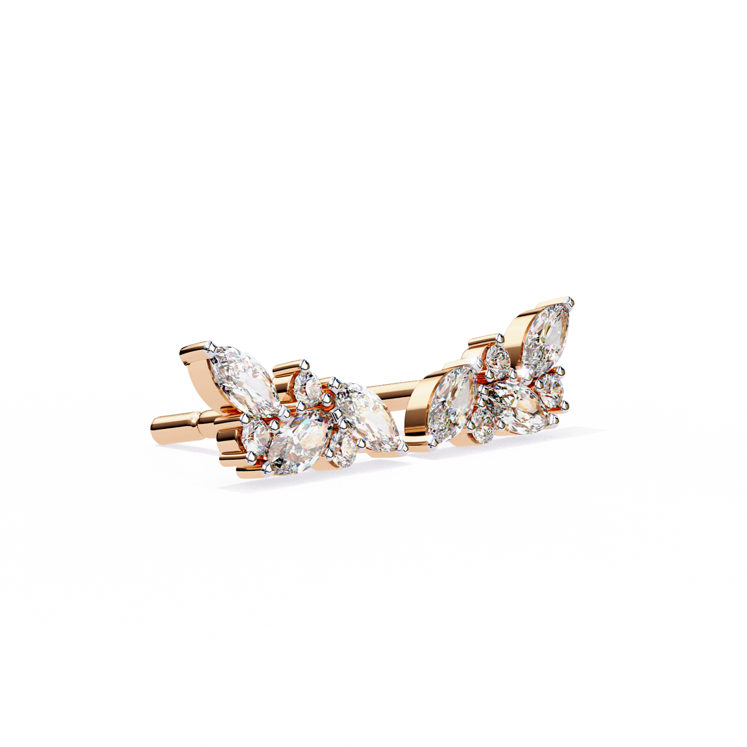 rose gold studs earrings