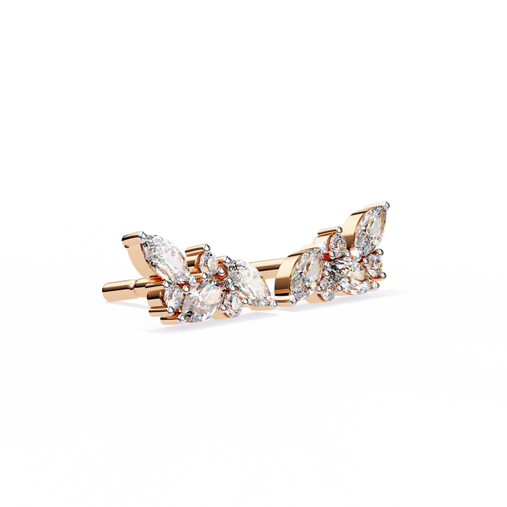 rose gold studs earrings