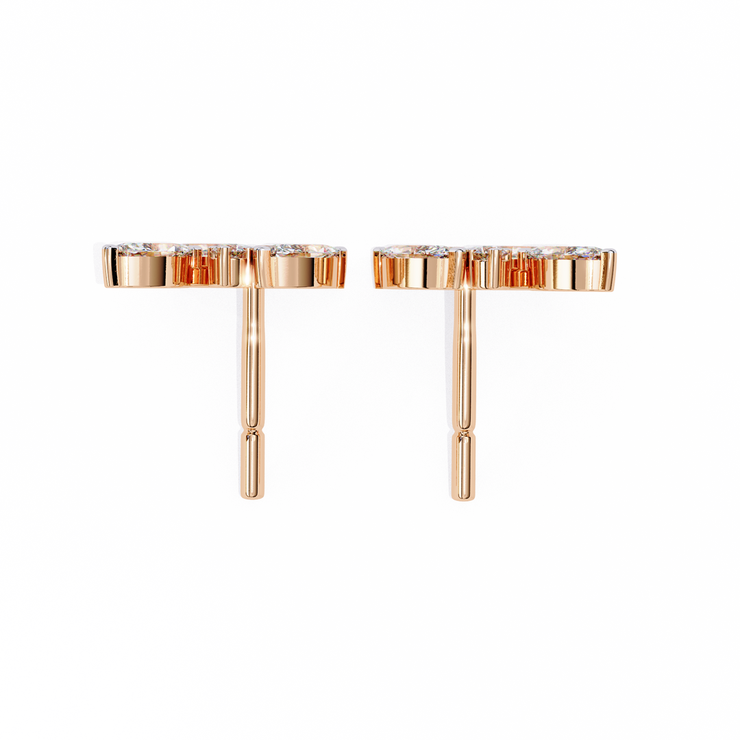 dainty diamond studs