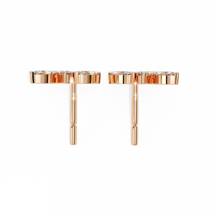 dainty diamond studs