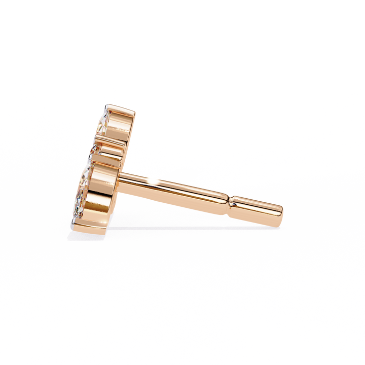 cluster diamond earrings