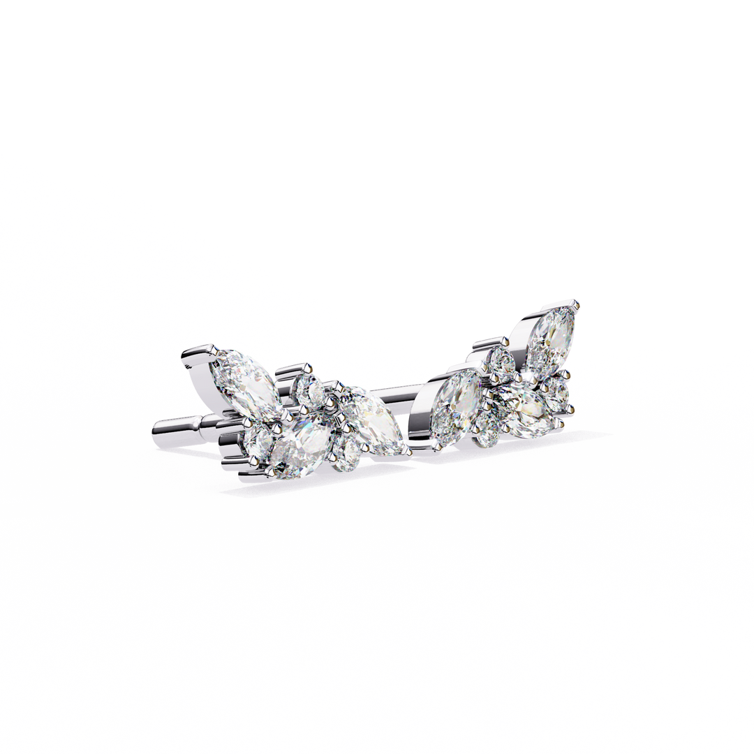 white gold stud earrings