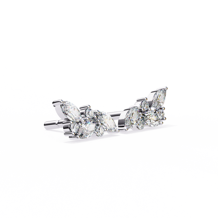 white gold stud earrings