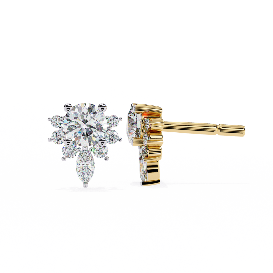 statement stud earrings