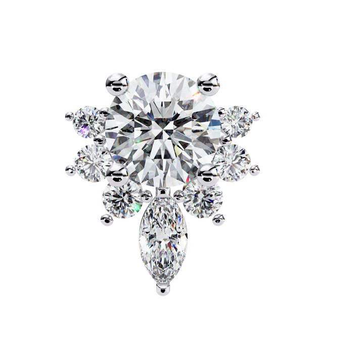 minimalist diamond studs