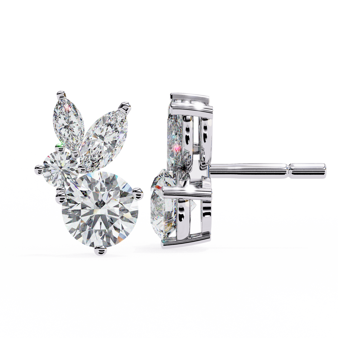 sparkling diamond earrings