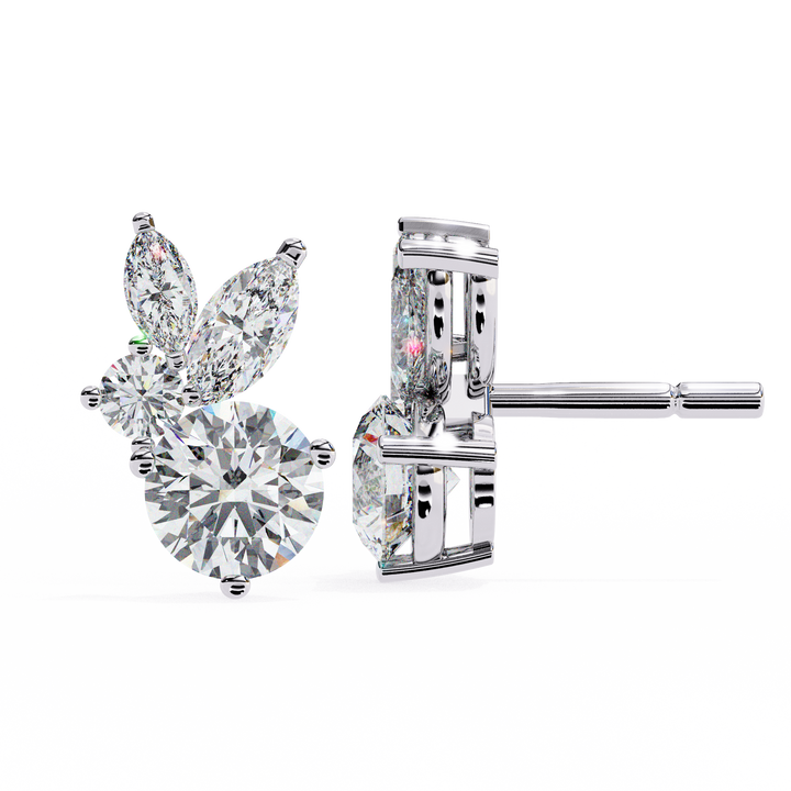 sparkling diamond earrings