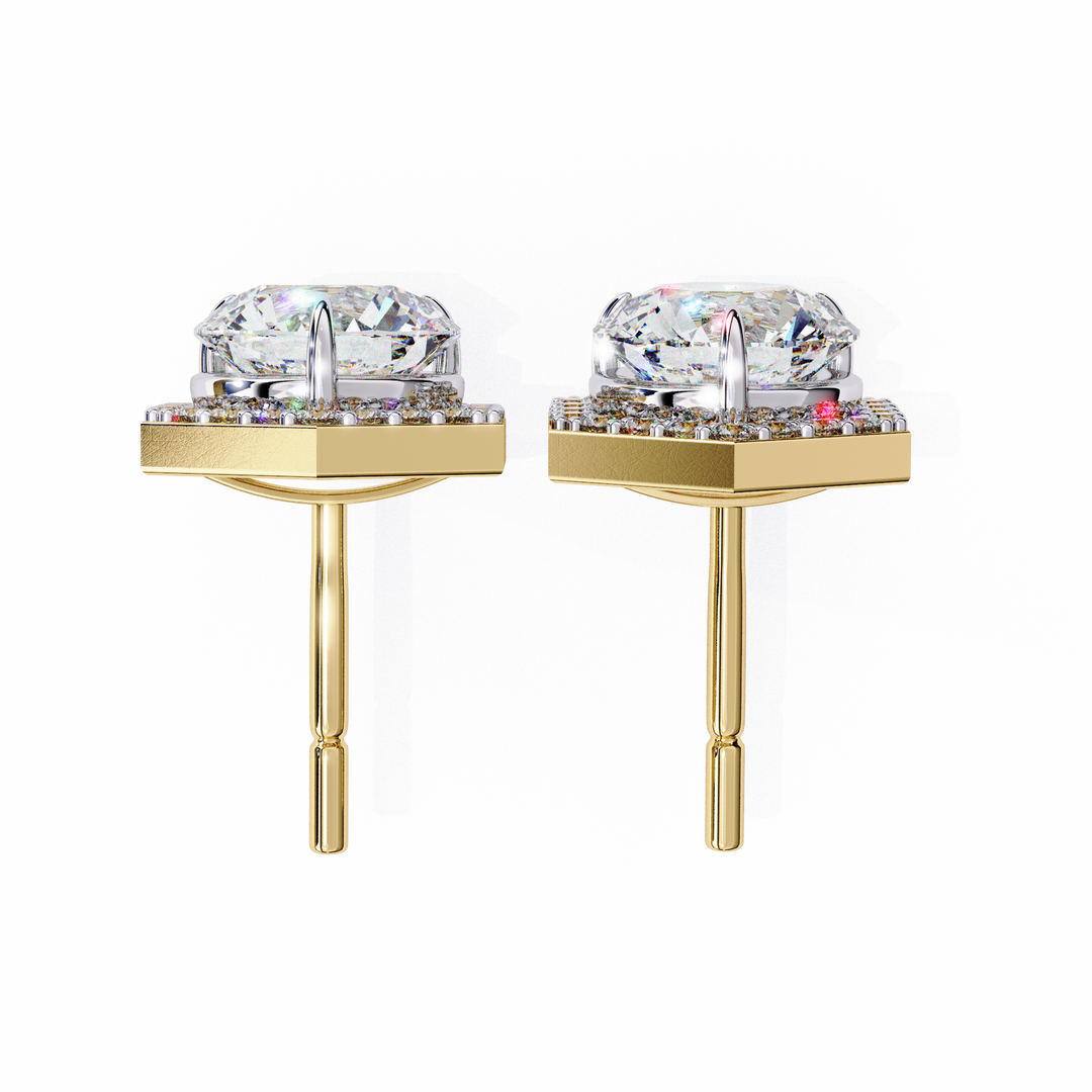 modern bridal jewelry studs