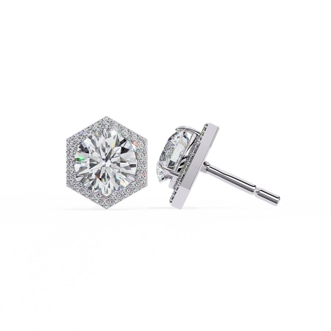 modern diamond earrings