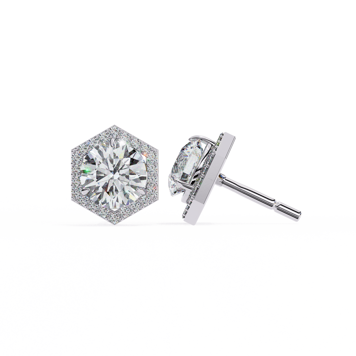 modern diamond earrings