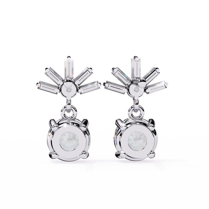 art deco dangle drop earrings