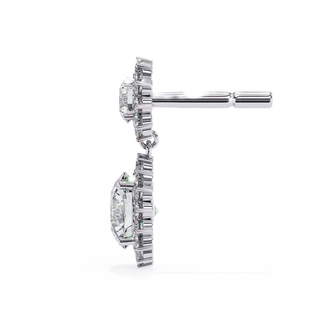 prong setting solitaire earrings