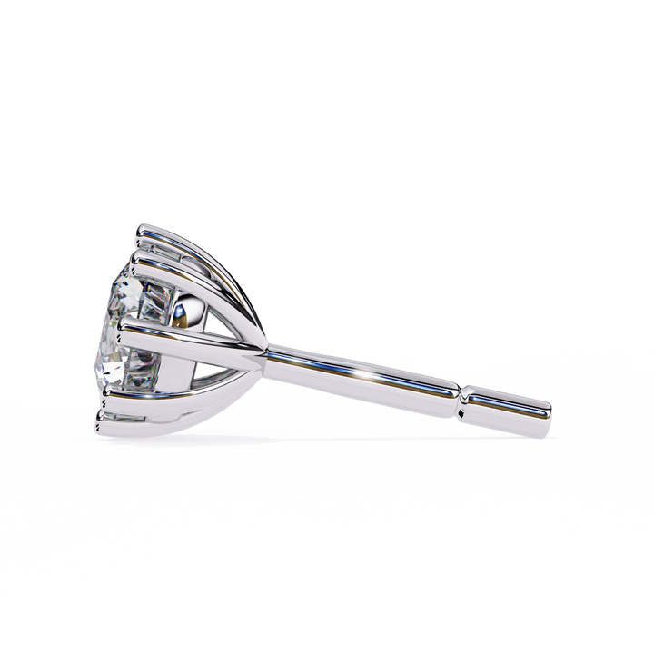 simple solitaire studs earrings