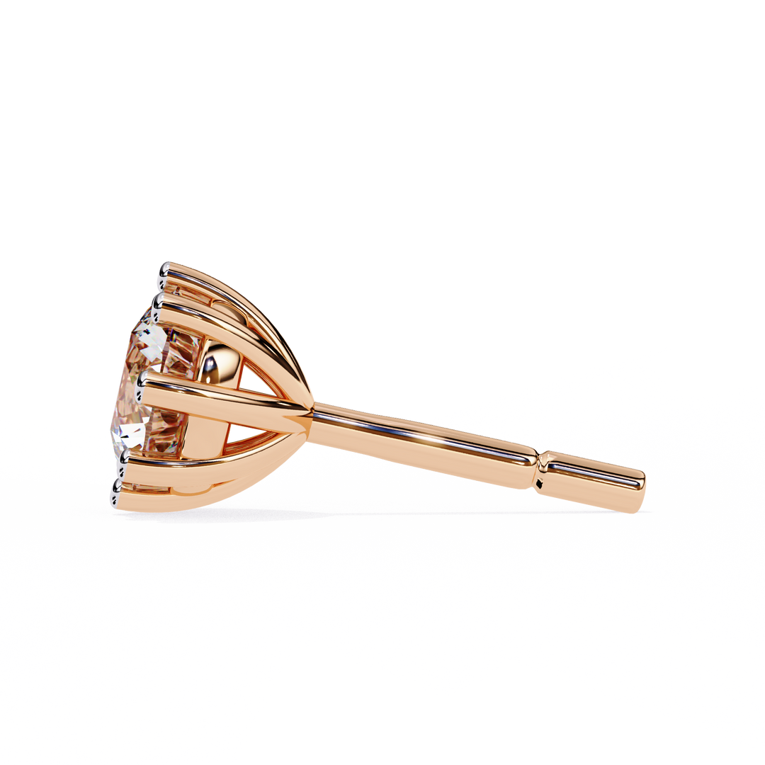 minimalist diamond earrings