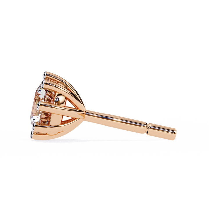 minimalist diamond earrings