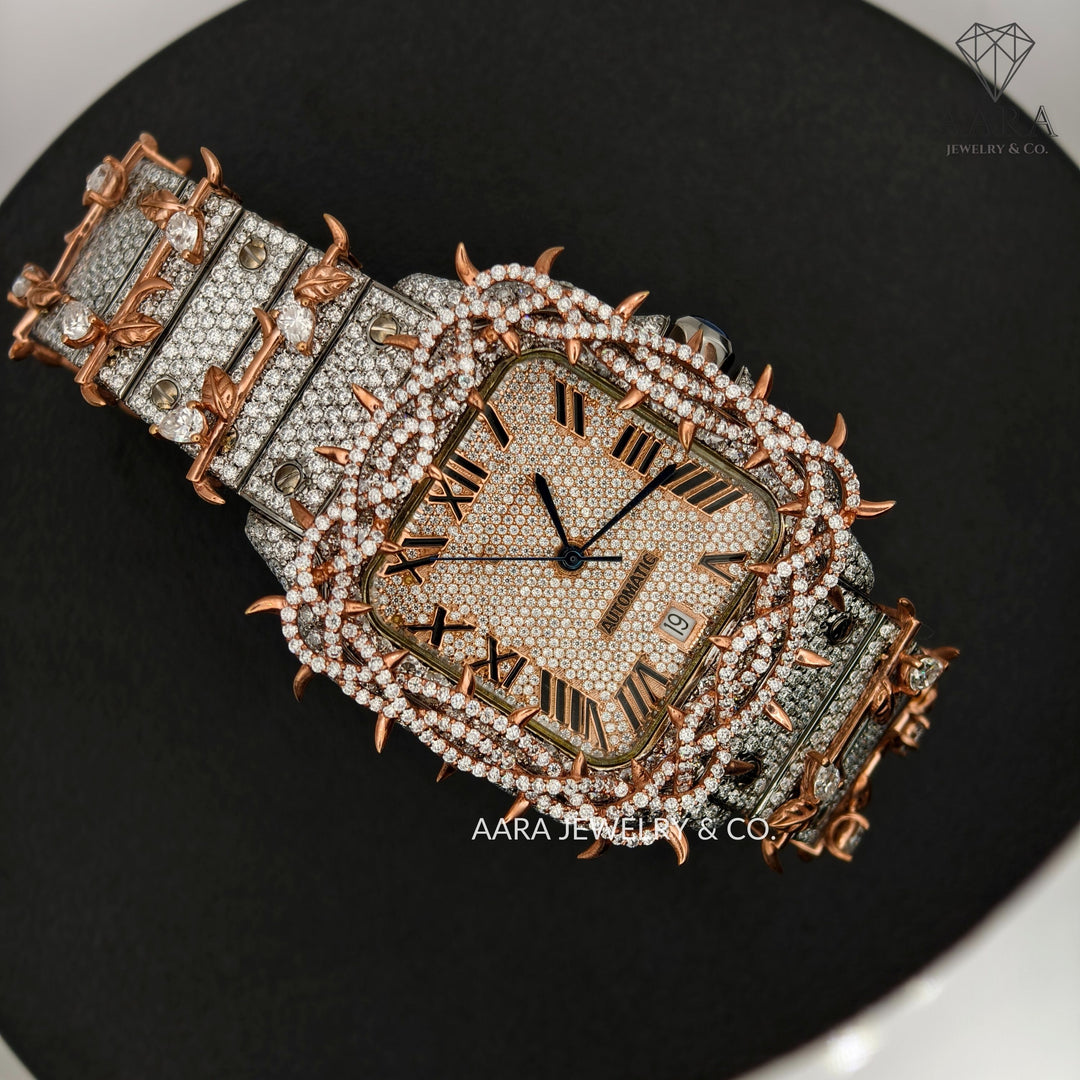 unique sparkling men’s diamond watch
