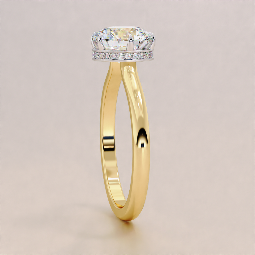 bridal jewelry | proposal ring | hidden halo setting
