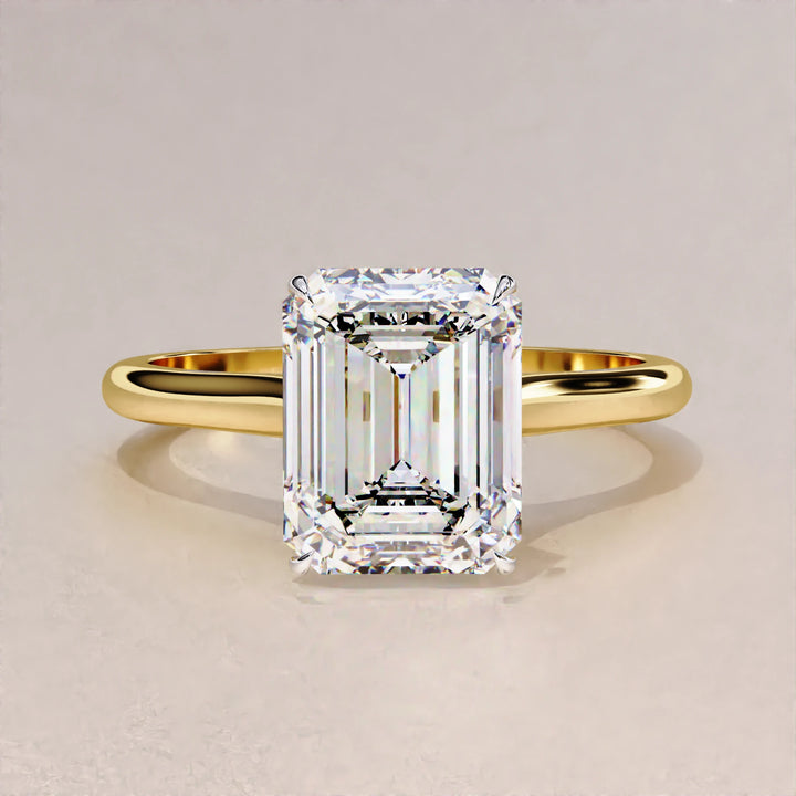 2 Carat Emerald Cut Lab Grown Diamond Ring / Emerald Lab Diamond Solitaire Ring / Emerald Cut Engagement Ring / Solitaire / Minimalist Ring