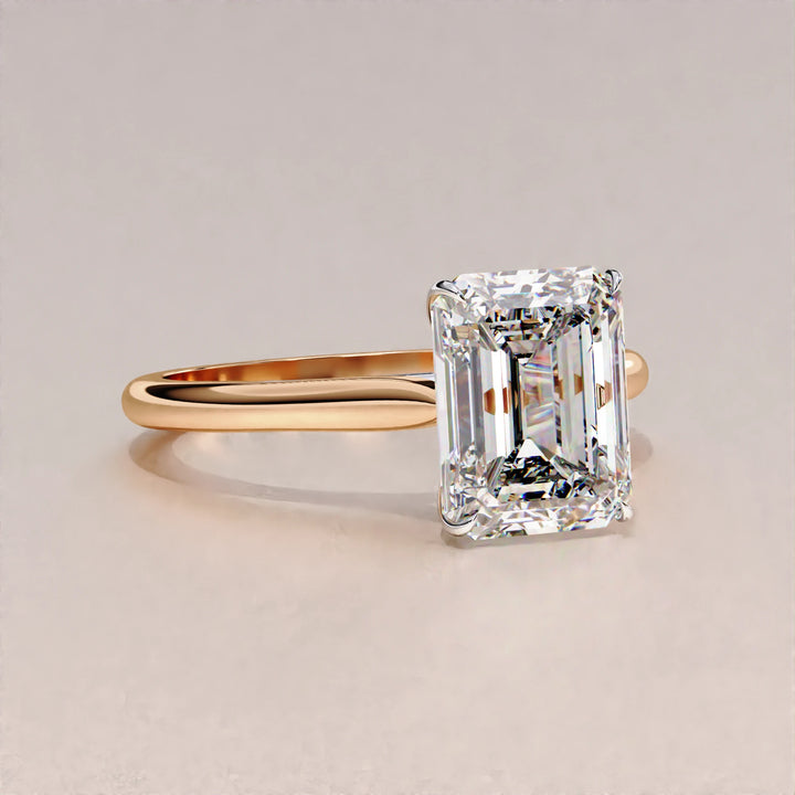 2 Carat Emerald Cut Lab Grown Diamond Ring / Emerald Lab Diamond Solitaire Ring / Emerald Cut Engagement Ring / Solitaire / Minimalist Ring