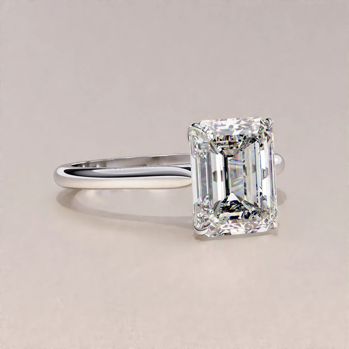 2 Carat Emerald Cut Lab Grown Diamond Ring / Emerald Lab Diamond Solitaire Ring / Emerald Cut Engagement Ring / Solitaire / Minimalist Ring