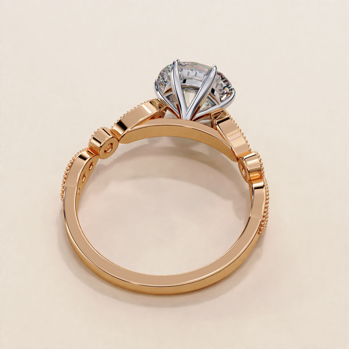 lab grown engagement ring | moissanite alternative ring | lab jewelry vintage
