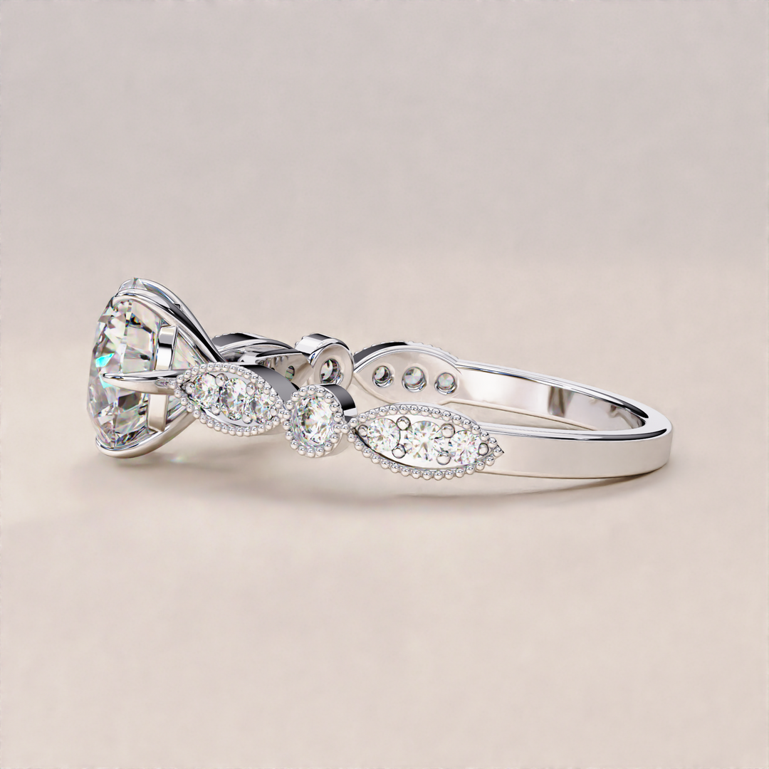 eco friendly diamond ring | classic lab diamond ring | ethical diamond jewelry

