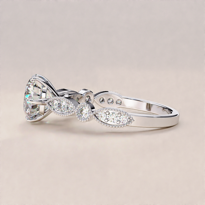 eco friendly diamond ring | classic lab diamond ring | ethical diamond jewelry
