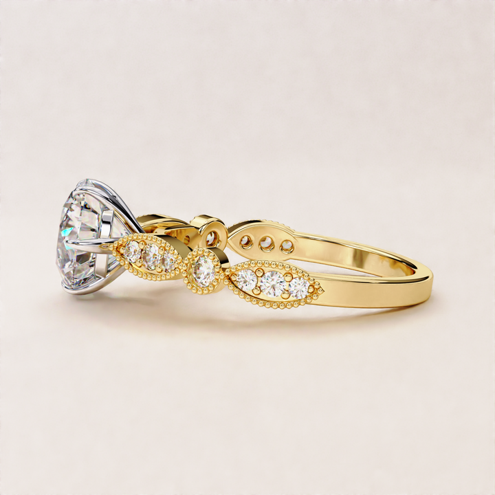 eco diamond proposal ring | handmade vintage ring | ethical engagement ring
