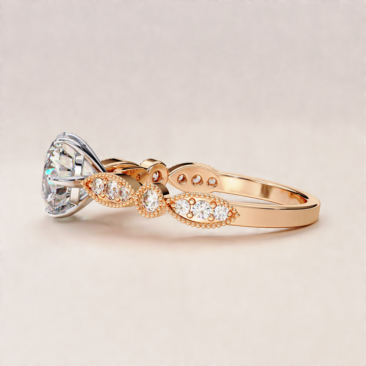 solitaire engagement ring | heirloom lab diamond ring | dainty engagement ring
