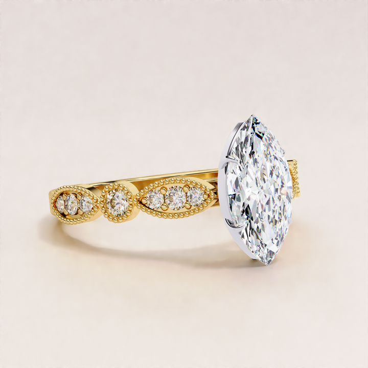 14k marquise diamond ring 