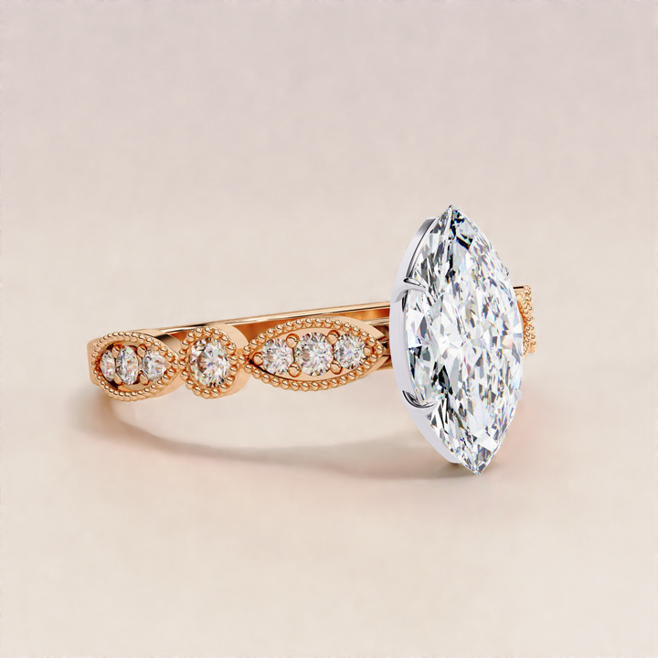 white gold marquise ring