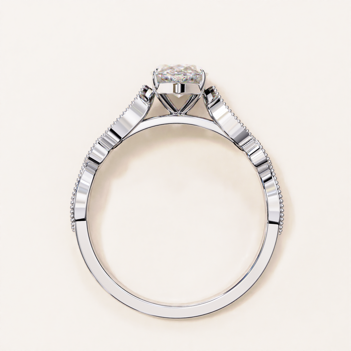 marquise lab diamond solitaire