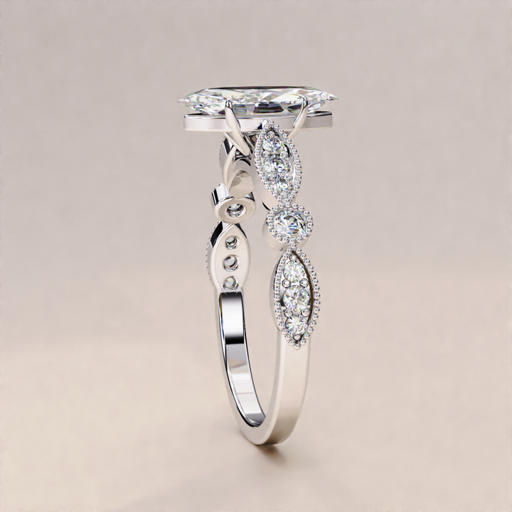 romantic marquise diamond ring