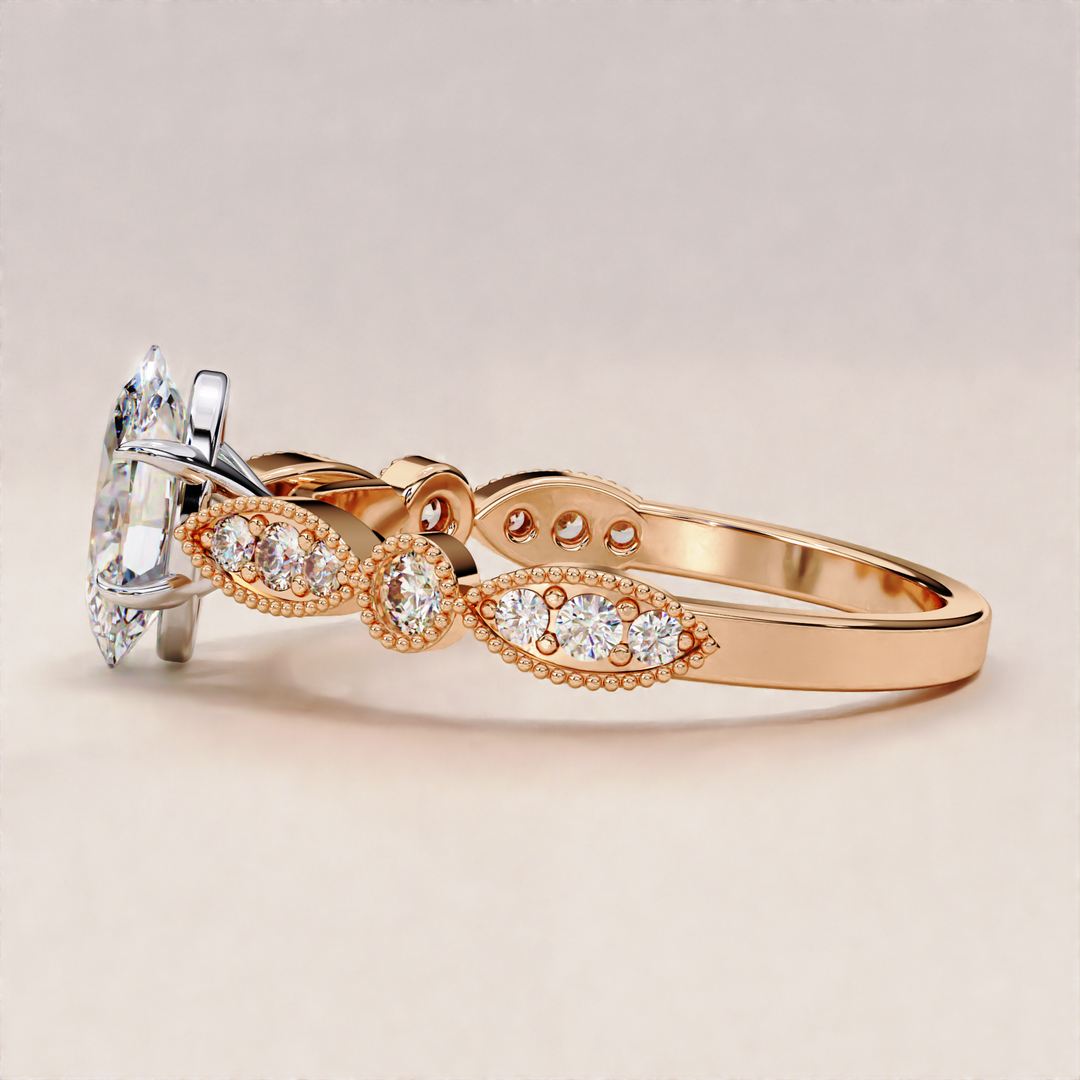 vintage inspired oval ring 